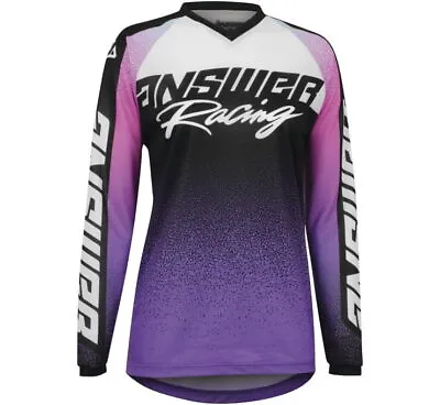 Answer Racing A22 Syncron Prism MX Off-Road Jersey Purple/Pink Youth Sizes • $20.99