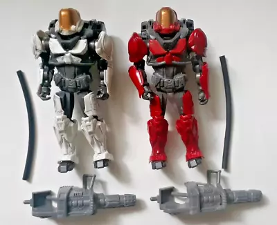 HALO Mega Bloks UNSC Flame Marine 6in  ODST Spartan Lot Of 2 Action Figures • $45.95