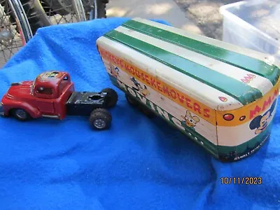 Linemar Mickey Mouse Movers Tin Litho Truck And Trailer • $130