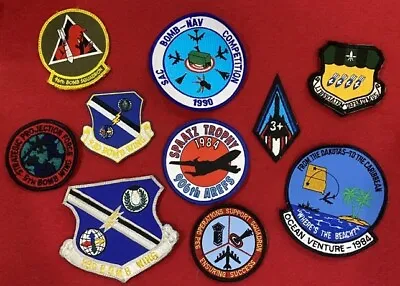 Lot Of Ten Vintage Original Gov’t Issue US Air Force Patches • $80