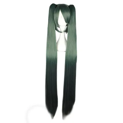 Long Cosplay Wig Party Wigs Full Synthetic Hair 130cm/51  Resistant Dark Green • $24.99