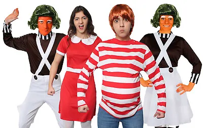 Adults Chocolate Factory Costumes Workers Book Day Film Character Fancy Dress • £9.99