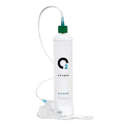 £99.99 • Buy ClearO2 110L Breathing Oxygen Canister/Bottle/Cylinder With Valve, Mask And Tube