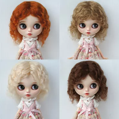 Princess Mohair Hair For Blythe1/3 1/4 1/6 1/8 BJD Hair SD Doll Middle Curly Wig • $80.21