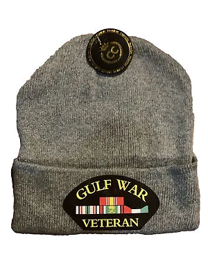 U.s. Marine Corps Usmc Usa Gulf War Veteran Watch Cap Beanie Hat Grey • $14