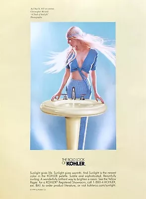 2001 KOHLER As I See It #45 A Touch Of Sunlight Christopher Micaud Art PRINT AD • $10.50