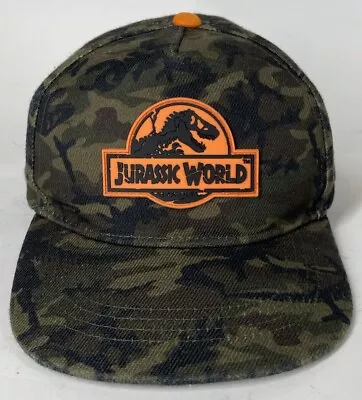 Boys Jurassic World Age 4/7 Years Camouflage Dinosaur Covered Cap • £5.99