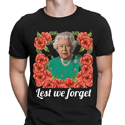 Lest We Forget Queen Elizabeth II Anniversary Remembrance Day Mens T-Shirts#UJG6 • £9.99