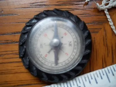Vintage Compass In Tractor Tire Made In HONG KONG • $0.99