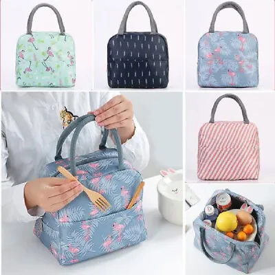 Adult & Kids Lady Lunch Bag Reusable School Insulated Waterproof Bag Work Travel • £9.83