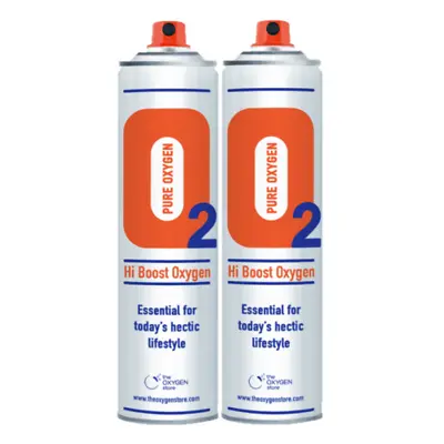 £20 • Buy 2x 10L Oxygen In A Can Pure Canned Portable Canister Refill 99.5% Sports Therapy