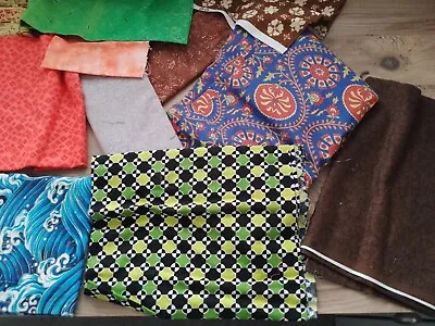 Crafting Fabric Bundle Ethnic African Mexican Quilting Patchwork Dressmaking • £5.99