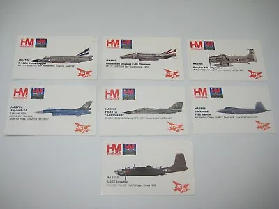 1/72 Diecast Hobby Master Promo Card F-22 Raptor A-26c A-1j F-4 Phantom F-111 F2 • $5.88