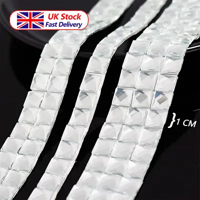 2M Mirror Mosaic Drill Tape Self-Adhesive Crystal Diamond Glass Wall Stickers UK • £4.49