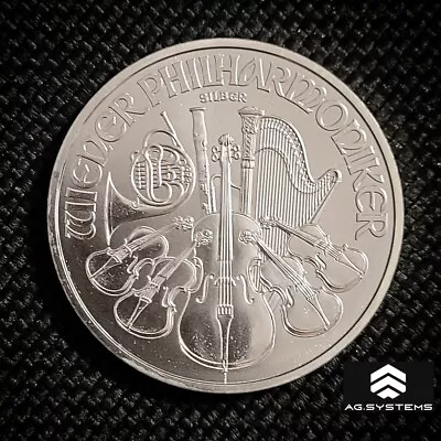 1oz Austrian Philharmonic 2021 Silver Coin 999 Fine Bullion In Capsule • $63
