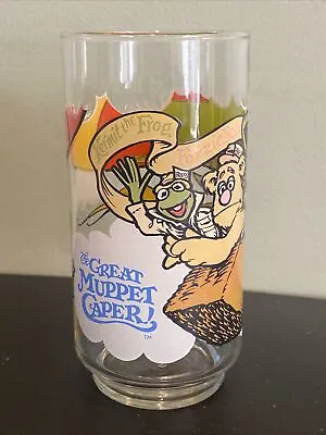 McDonalds 1981 The Great Muppet Caper Glass Cup Libbey Kermit The Frog • $6.49