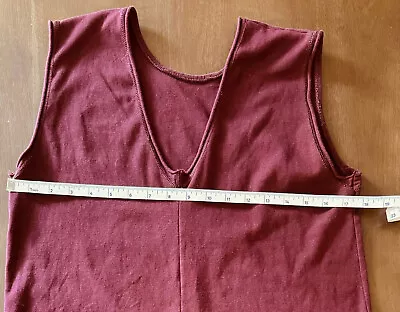 Elizabeth Suzann Marlena Dress Maroon Size Medium SHORTENED/HEMMED Excellent • $75