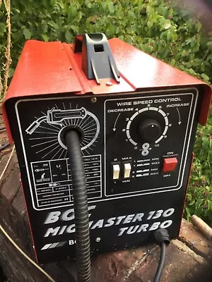 BOC Migmaster 130 Turbo Snap On Cebora Mig Welder PLEASE READ THE DESCRIPTION • £150