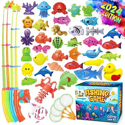 Magnetic Fishing Game Pool Toys For Kids - Bath Outdoor Indoor Carnival Party... • $33.90