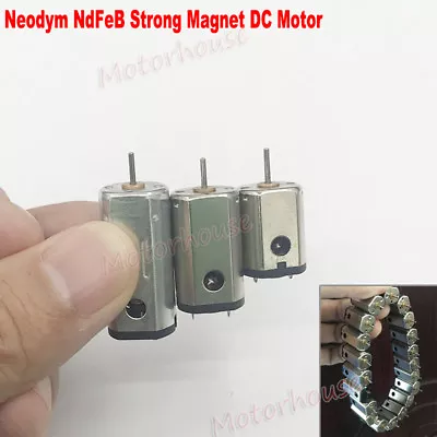 DC 3V 3.7V High Speed Strong NdFeB Magnetic N20 N30 N50 Mini DC Motor RC Drone • $1.55