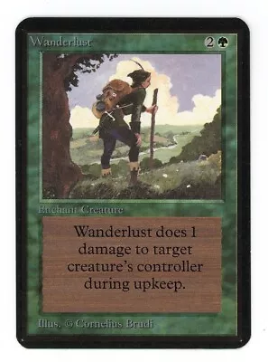 MTG  Alpha  Wanderlust  Magic The Gathering  Green  MP • $24.95