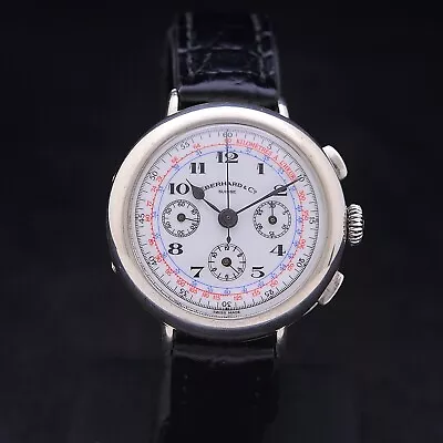 £2249.62 • Buy Eberhard & Co Replica Chronograph Excelsior Park 925 Silver 38 MM Cal. 40 + Box