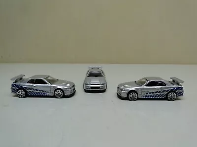 Hot Wheels Nissan Fast&Furious Skyline GT-R (R34) Lot Of 3 Read Description • $34.99