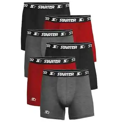 Starter Mens Boxer Briefs Active Performance Breathable Underwear 3 Or 6-Pack • $22.99