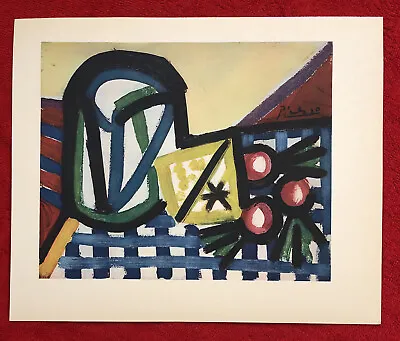 $33.12 • Buy PABLO PICASSO, Still Life (1945) Vintage, Offset Lithograph 1946  Plate-signed.