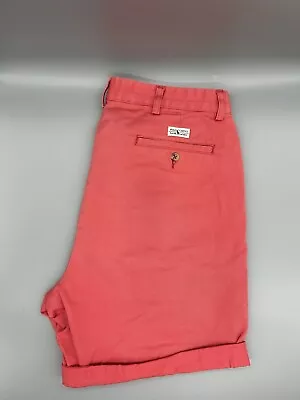 Polo Ralph Lauren Coral Willis Shorts Men’s Size 33 Chino Deck Yuppie • £32.99