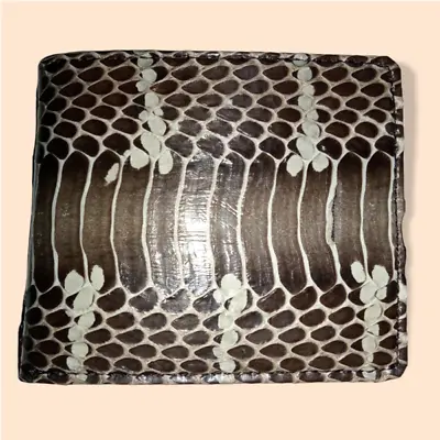 Genuine Mangrove Snake Skin Leather Men's BIFOLD WALLET Free Shipping • $30