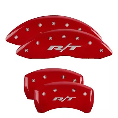 MGP Caliper Covers Set Of 4 Red Finish Silver RT1 (Truck) • $289