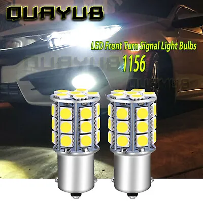 6000K White 1156 LED Front Turn Signal Light Bulbs For Honda Accord Civic CR-V • $11.99