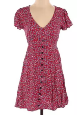 New Mason & Belle Size L Lyla Button Detail Dress Red Stich Fix Dress • $20.23