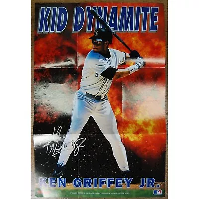 VTG Ken Griffey Jr 1993 Kelloggs Seattle Mariners Kid Dynamite MLB Poster 13.5x9 • $19.99