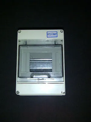 Electric Enclosure 4 - 5 Way IP65 NO Mcbs 5 Way New!!!!!!  • £11.50