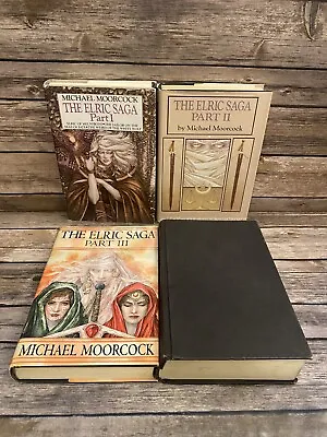 Michael Moorcock = THE ELRIC SAGA - All 4 Omnibus Hardcovers - I II III IV • $139.99