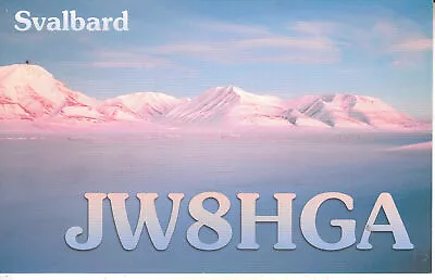 JW8HGA QSL Card--Svalbard  Arctic 2012 • $6