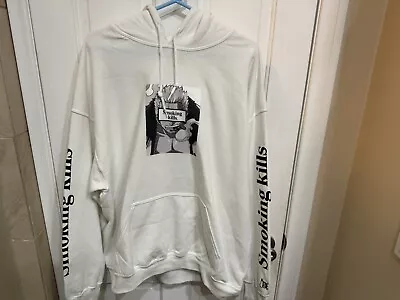 One Piece X FR2 Fxxing Rabbits Smoker Hoodie White Size Large L Smoking Kills • $130