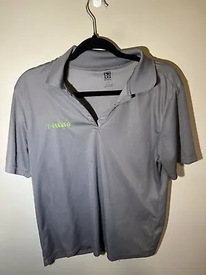 7 Eleven Shirt Womens Large Black Green Polo Employee Uniform 7 11 Size Large • $15.99