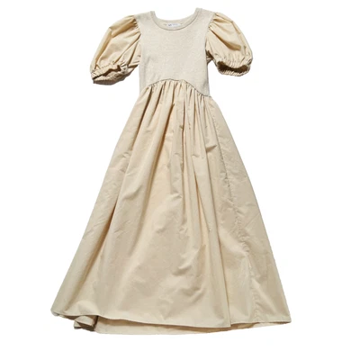 $29.99 • Buy ZARA Cream Puff Sleeve Midi Dress Medium M