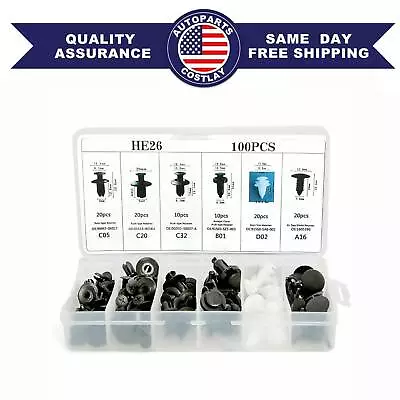 Parts Retainer Body Car Rivet Clip Bumper Push Trim Molding Kit Pin Assortments • $19.36