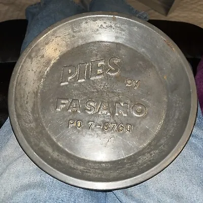 Vintage PIES By FASANO Metal Pie Pan PO 7-8760 • $4.99