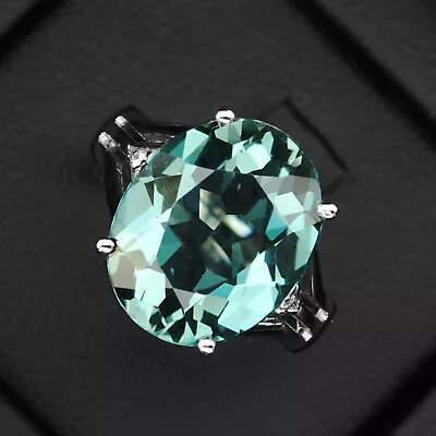 Dazzling Teal Tourmaline 7.80Ct 925 Sterling Silver Handmade Engagement Rings • $24.99