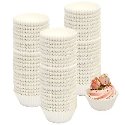 300 Pack Jumbo Cupcake Muffin Liners Greaseproof Large White Baking Cups • $13.49