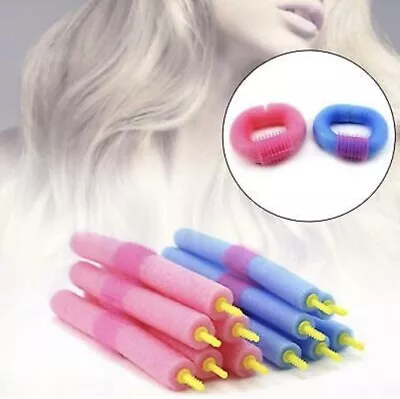 £6.49 • Buy HAIR CURLERS | 12 Magic Easy No Heat Hair Curlers Rollers Wave Formers Heatless