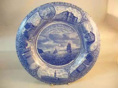 ROWLAND & MARSELLUS STAFFORDSHIRE PLATE VIEWS OF SAN FRANCISCO C1920's • $45