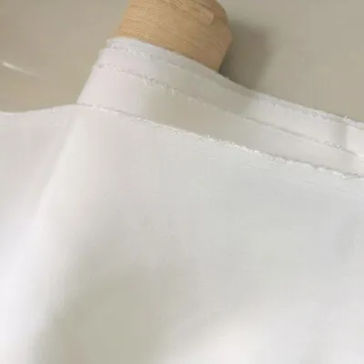 1 Yard Dyeable White Silk Habotai Fabric Soft Habutai Linings Mulberry Material • $17.39