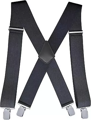 2 Inch Work Suspenders Mens Industrial Strength Suspenders For Men Heavy Duty US • $16.85