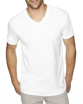 Next Level Apparel Men's Sueded V-Neck Plain Short Sleeves T-Shirt 6440 XS-2XL • $14.07